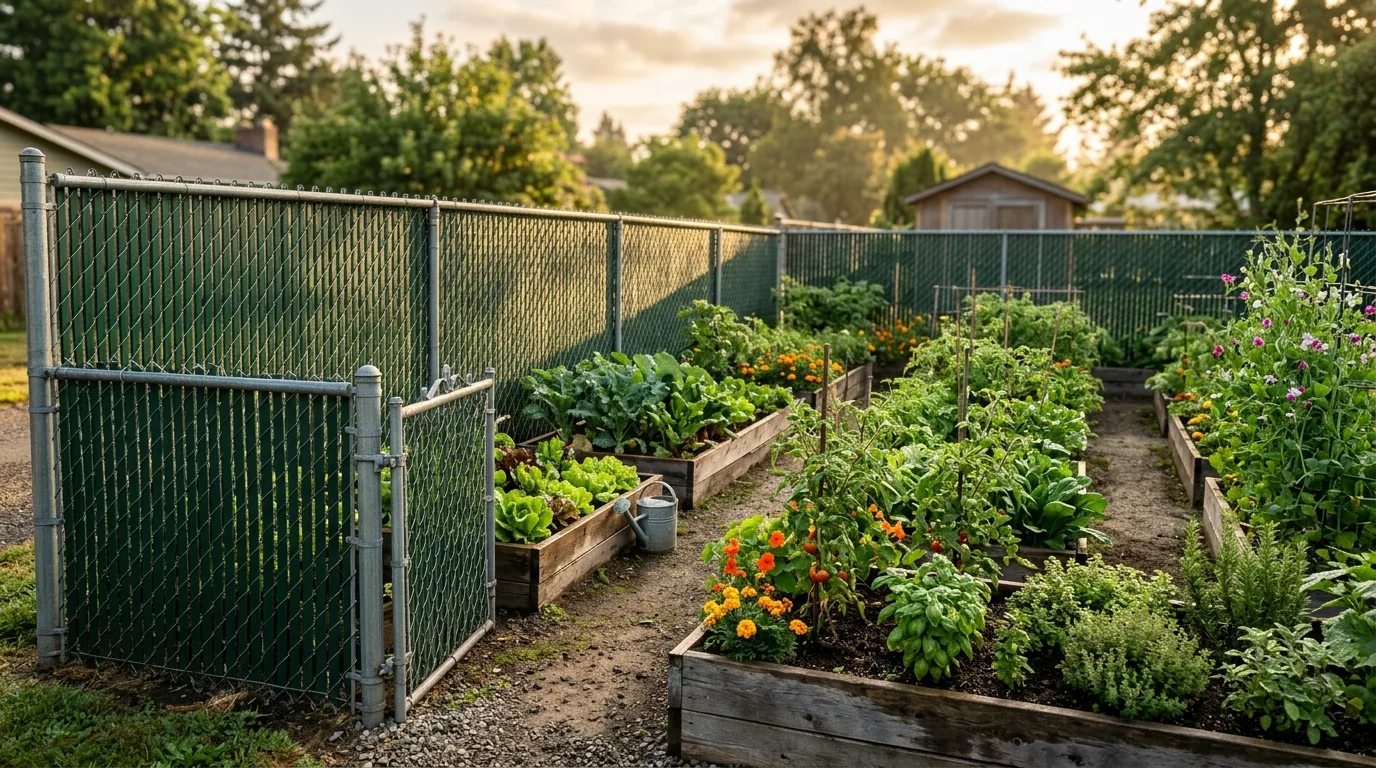 Chain Link Fence With Privacy Slats
